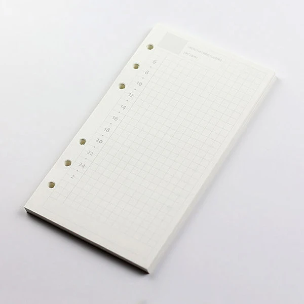 A5, A6, A7 блокнот с отрывным листом, заправка спиральных переплетов, внутренний дневник, еженедельник, ежемесячный планировщик, чтобы сделать список, линия, точка, сетка внутри бумаги - Цвет: Daily Plan