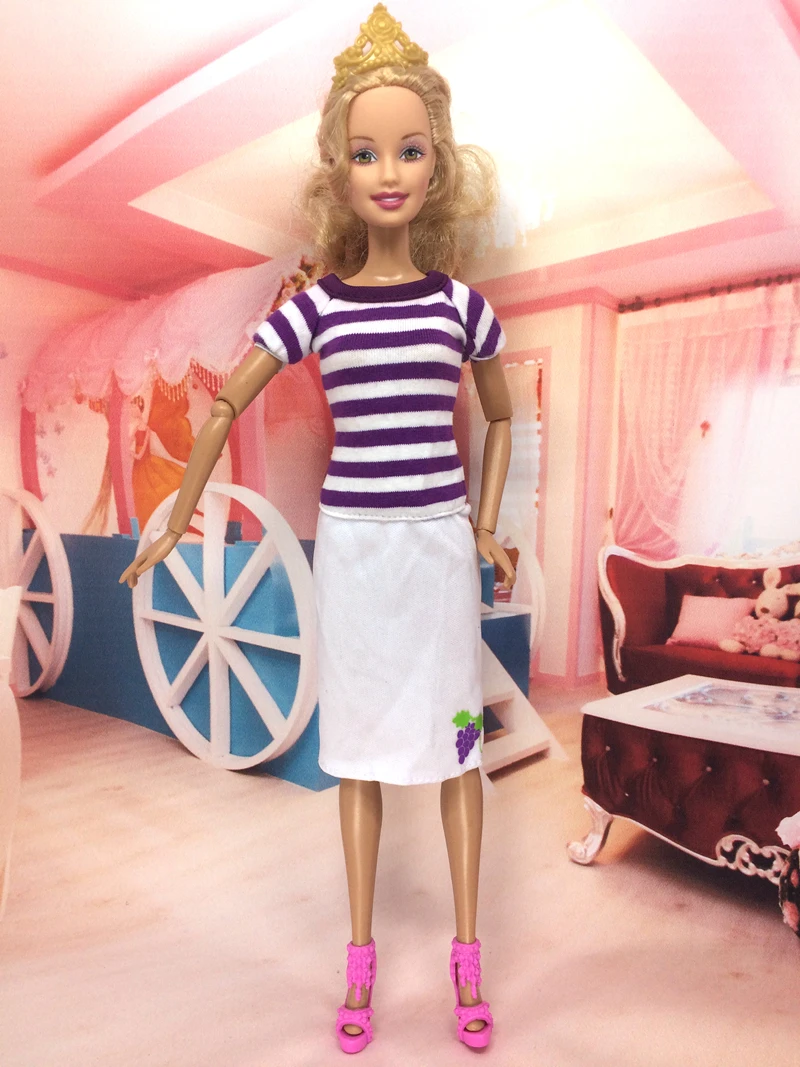 

NK One Set Original Doll Clothes Luxury Dress Fashion  Skirt Party Gown For Barbie Original Doll Girl Best Gift  B033