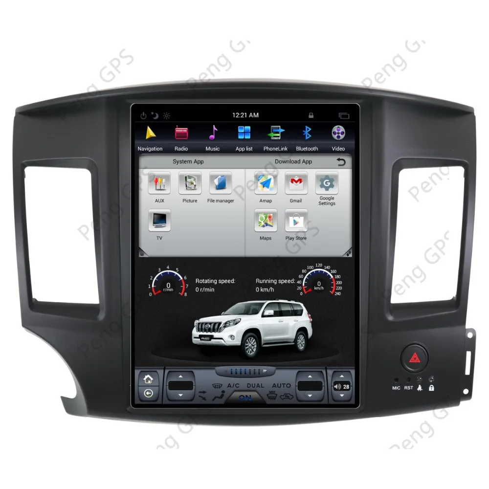 Flash Deal Andorid 7.1 Tesla style Car Radio Vertical Screen  For Mitsubishi Lancer EVO 2007-2017 GPS Navigation Radio Headunit Multimedia 4
