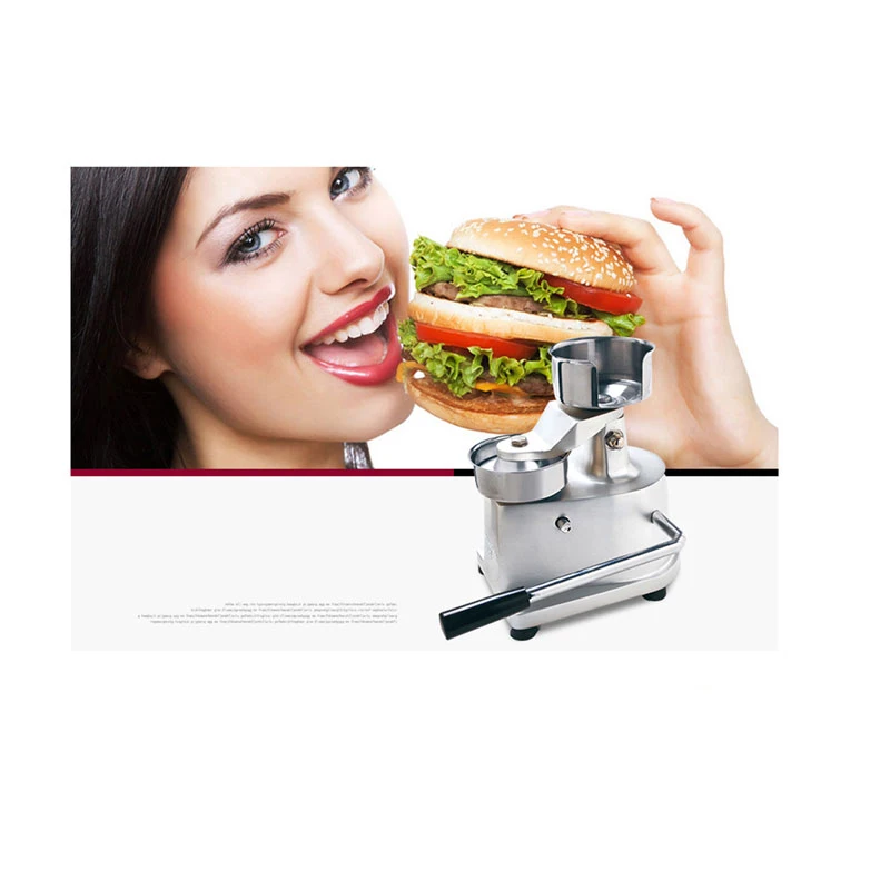 ITOP Manual Hamburger Press Burger Forming Machine Aluminum Round Meat Shaping Machine Meat Patty Makers With 500Pcs Oil Paper