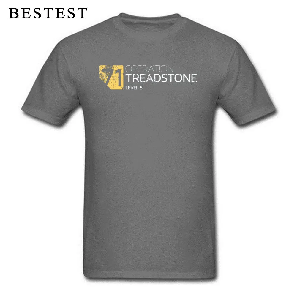Operation Treadstone 6065 Tops & Tees Plain Round Collar Design Short Sleeve Pure Cotton Men Top T-shirts Hip hop Tee-Shirts Operation Treadstone 6065 carbon