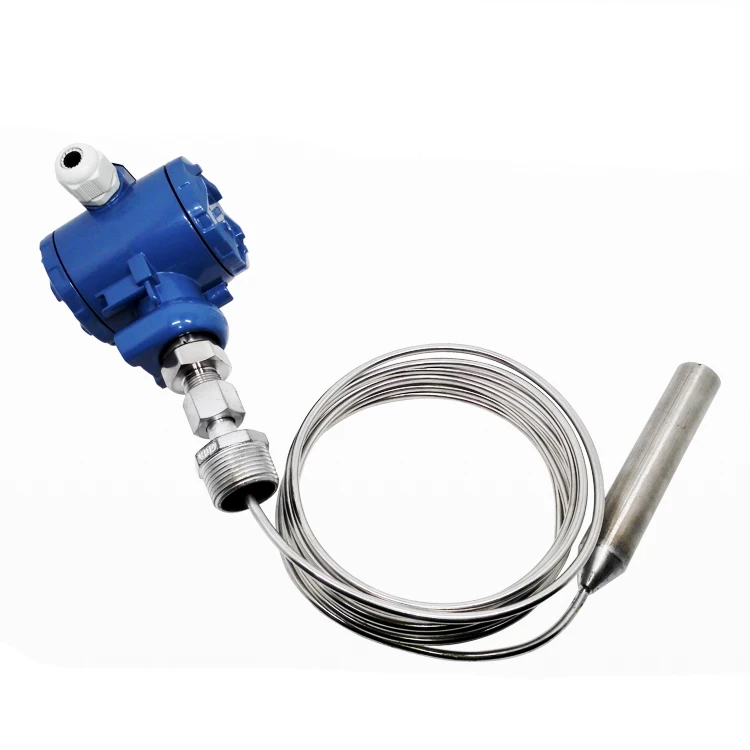 Stainless steel tape armored input level transmitter / 4-20MA pH level sensor / -100 ~ 300C high temperature transmitter