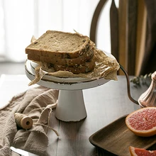 SWEETGO винтажная белая деревянная подставка для торта " 10" орнамент стеллажи для хранения свадебного торта инструменты для помадки кекса держатели для хранения