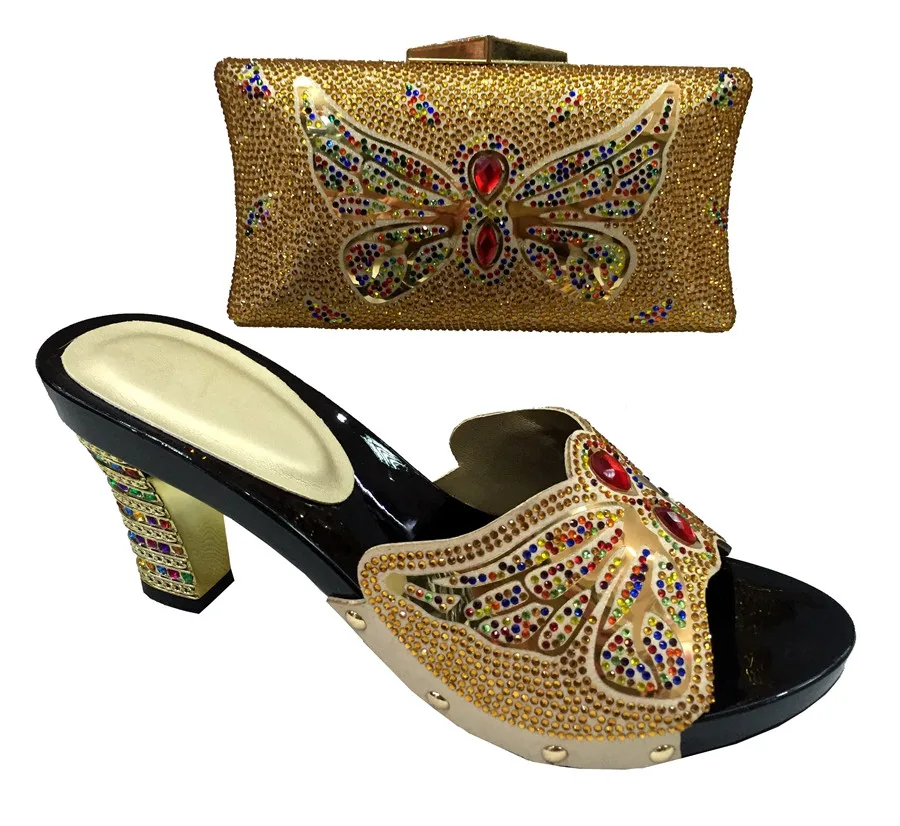 Nice Design Italian Matching Shoes And Handbag Set Fashion Women Sandal