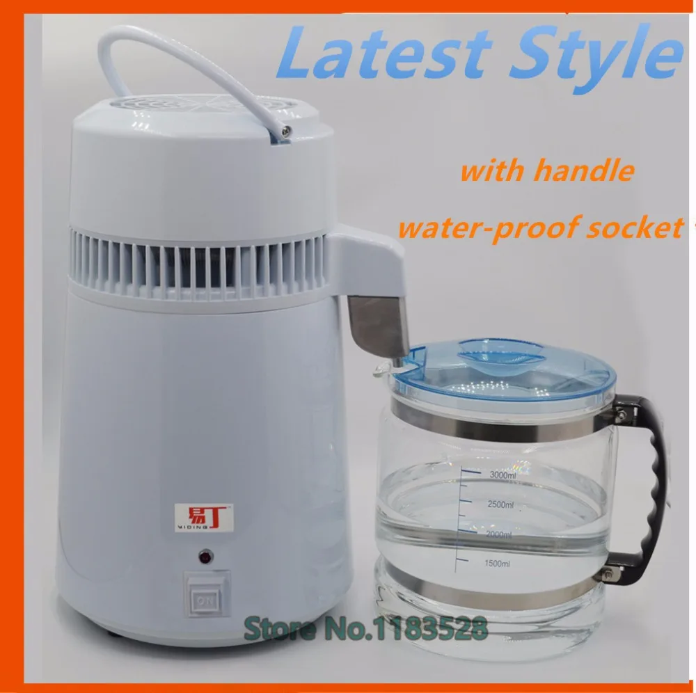 

Free shipping household water distiller electric stainless steel water distiller for home, dental clinic and laboratory
