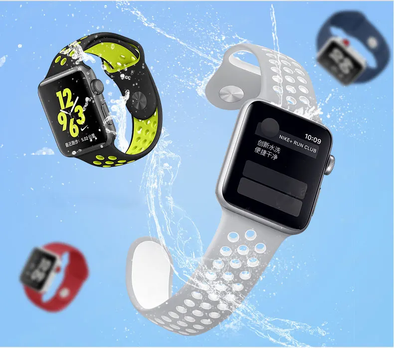 Ремешок EIMO для Apple Watch 4 42 мм 44 мм Iwatch band 42 мм 38 мм Aple watch 4 3 2 1 спортивный ремешок силиконовый браслет на запястье ремешок для часов