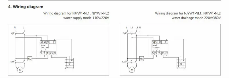 CHINT NJYW1-BL реле водоснабжения, дренажа воды тип автоматический контроль уровня жидкости анти-исчерпанным насоса 220V 230V AC 50/60