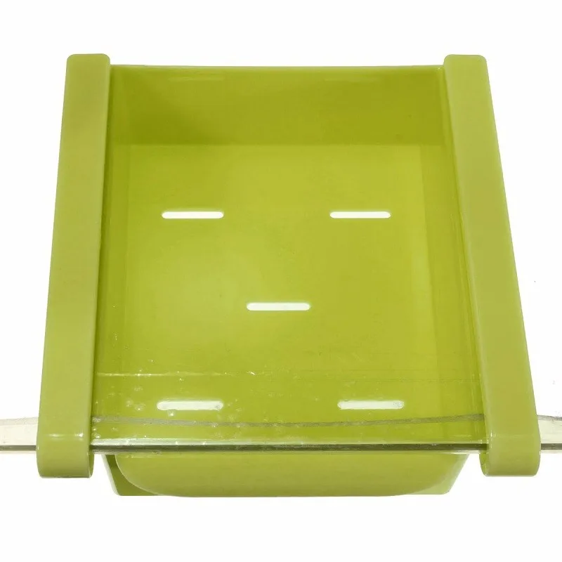 Multifuction-Plastic-Kitchen-Refrigerator-Storage-Rack-Home-Fridge-Shelf-Sundies-Pull-out-Drawer-Space-Saver-Organizer