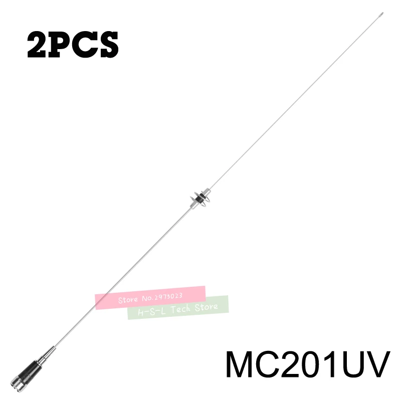 2PCS Dual Band Stainless Steel High Gain Mobile Radio Antenna 144/430MHz UHF/VHF Car Radio Walkie Talkie Accessories For Zastone 2pcs retevis throat mic earpiece ptt headset walkie talkie accessories for baofeng uv 5r uv 82 for kenwood for tyt for puxing