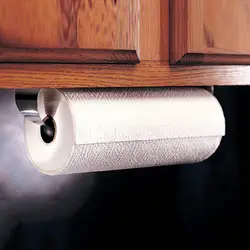 Туалетные кухонные бумажное полотенце держатель из нержавеющей стали многократные моющиеся приклеиваемые крючки полка для ванной, кухни