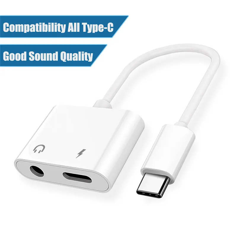 Быстрая зарядка Тип C Aux Jack для наушников аудио адаптер зарядка USB C type-C до 3,5 мм кабель для наушников для Xiaomi Redmi 7 для huawei