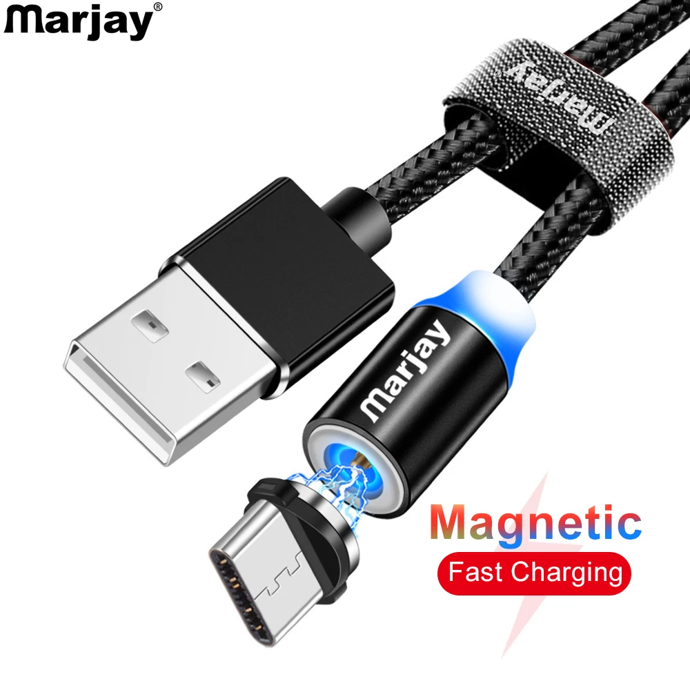 

Marjay Magnetic Cable Fast Charge USB Type C Cable For Samsung S8 S9 S10 Plus Huawei P30 Pro Xiaomi mi9 mi8 Type-C Charger Cord