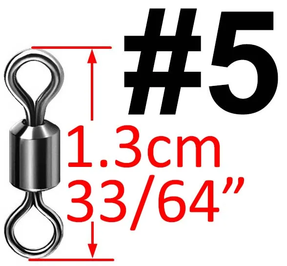 500 шт. рыболовный баррель из нержавеющей стали, поворотное твердое кольцо, размеры, Поворотный соединитель, аксессуары для рыбалки