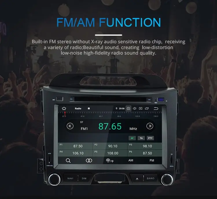 Best JDASTON Android 9.0 Car Multimedia Player For Kia Sportage 2010 2011 2012 2013 2014 2015 Octa Core 4G+64G Radio GPS Audio Stereo 7