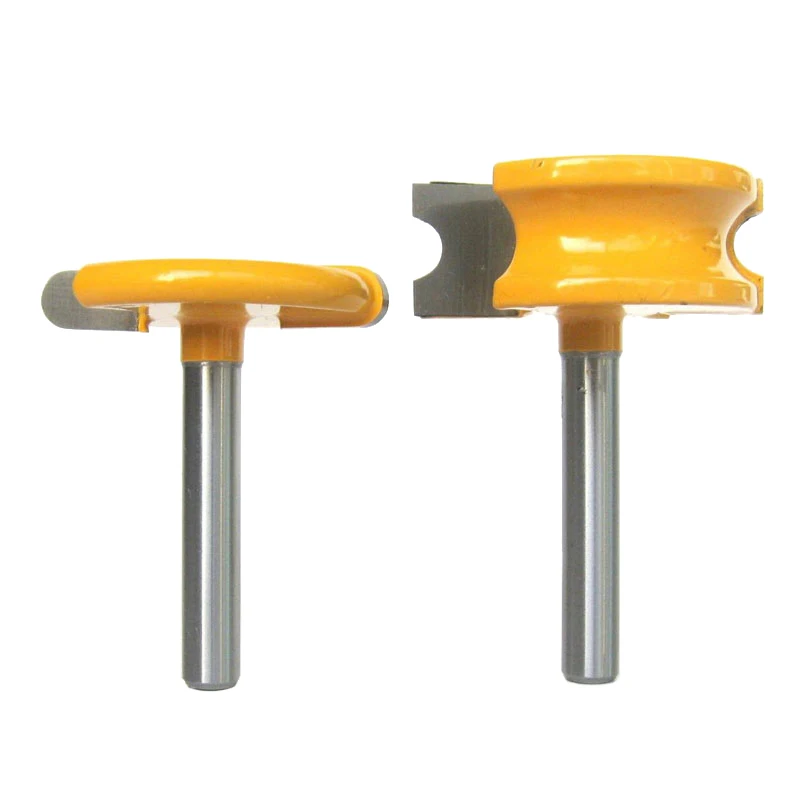 2 pc 1/4" Shank 1/4" Diameter Flute and Bead Router Bit Set wood cutter