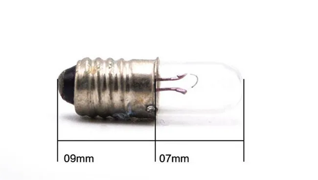 Мини-индикатор светильник лампочка E5 6,3 V E5 12V E5 24V маленький шарик сигнальная лампа шарик E5 6V Миниатюрный bulb10pcs/лот