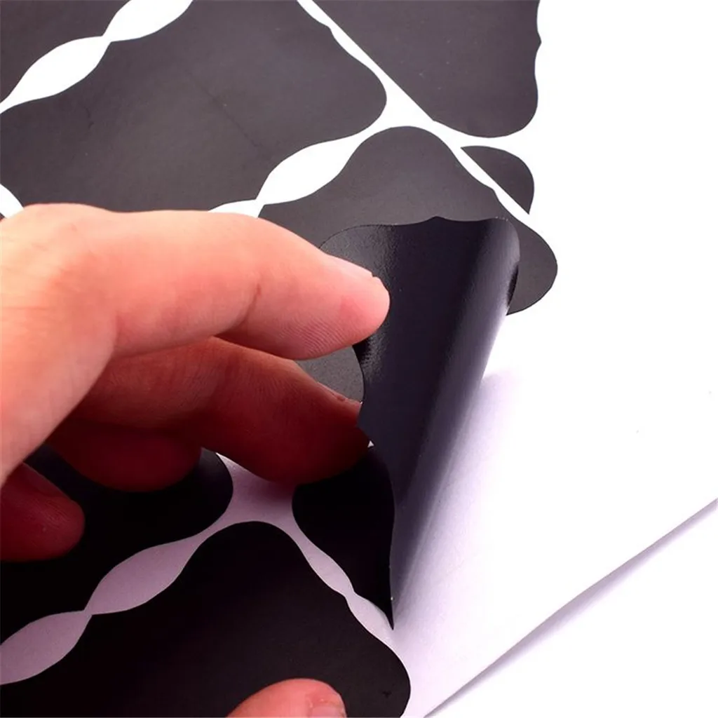 80 Pieces Reusable Chalkboard Blackboard Kitchen Label Wall Sticker Decal Jars Bottle Cup Chalkboard Stickers Home DIY Craft