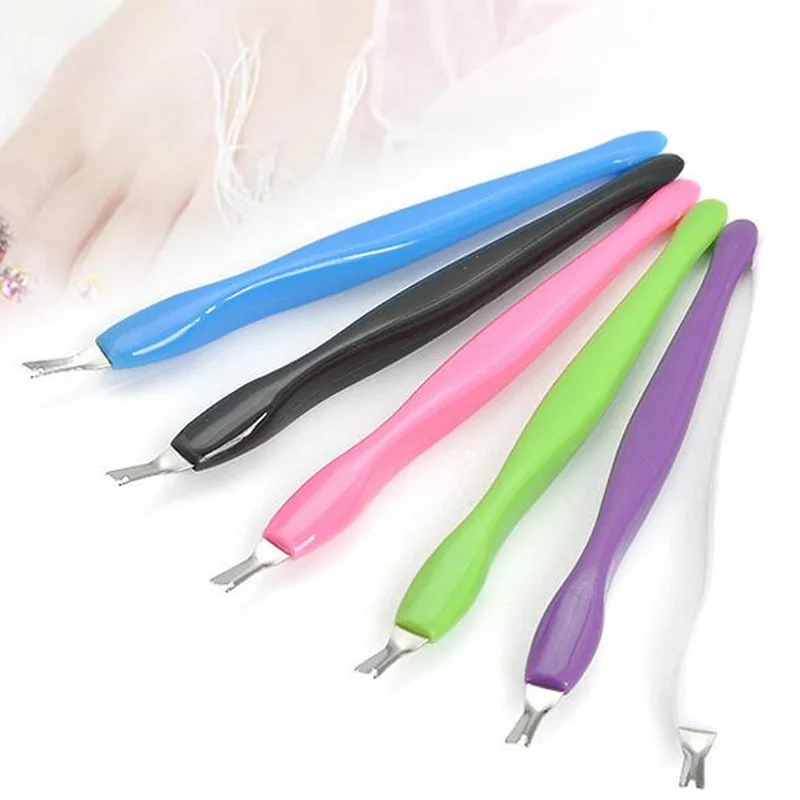Nail tools nail cuticle pusher fork dead skin peeling knife nail tool