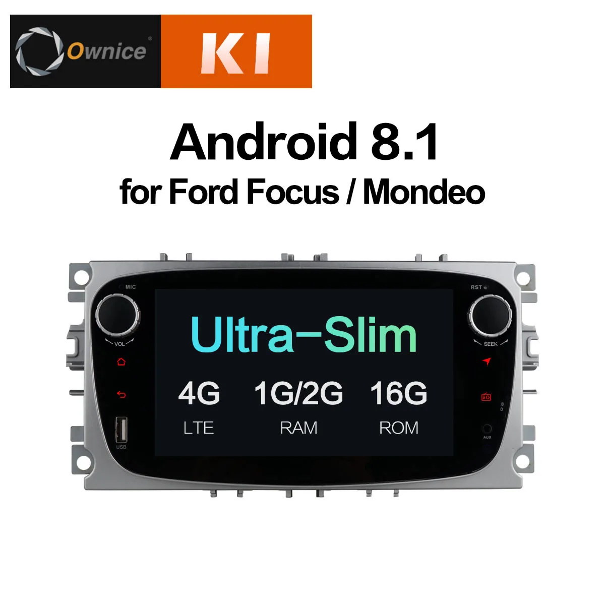 

Ownice K1 K2 K3 Android 8.1 2 DIN Car DVD Player GPS Navi for Ford Focus Mondeo Kuga C-MAX S-MAX Galaxy Stereo Head Unit 4G LTE