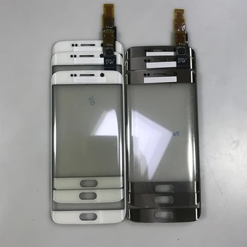 

2pcs LCD Touch Screen Digitizer Panel For SM S6 edge Front Glass with flex cable Replacement For mobile phone repair