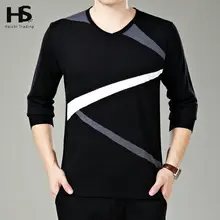 Модный яркий полосатый мужской свитер с v-образным вырезом, зимний осенний теплый кашемировый шерстяной свитер, мужской вязаный пуловер, мужская рубашка, OEM 6672