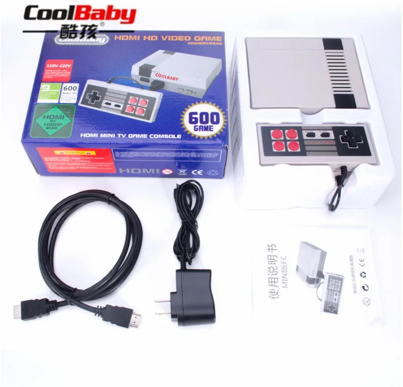 CoolBaby HDMI/AV выход RS 38 39 встроенный 600 игр Мини ТВ семейная игровая консоль 8 бит Ретро
