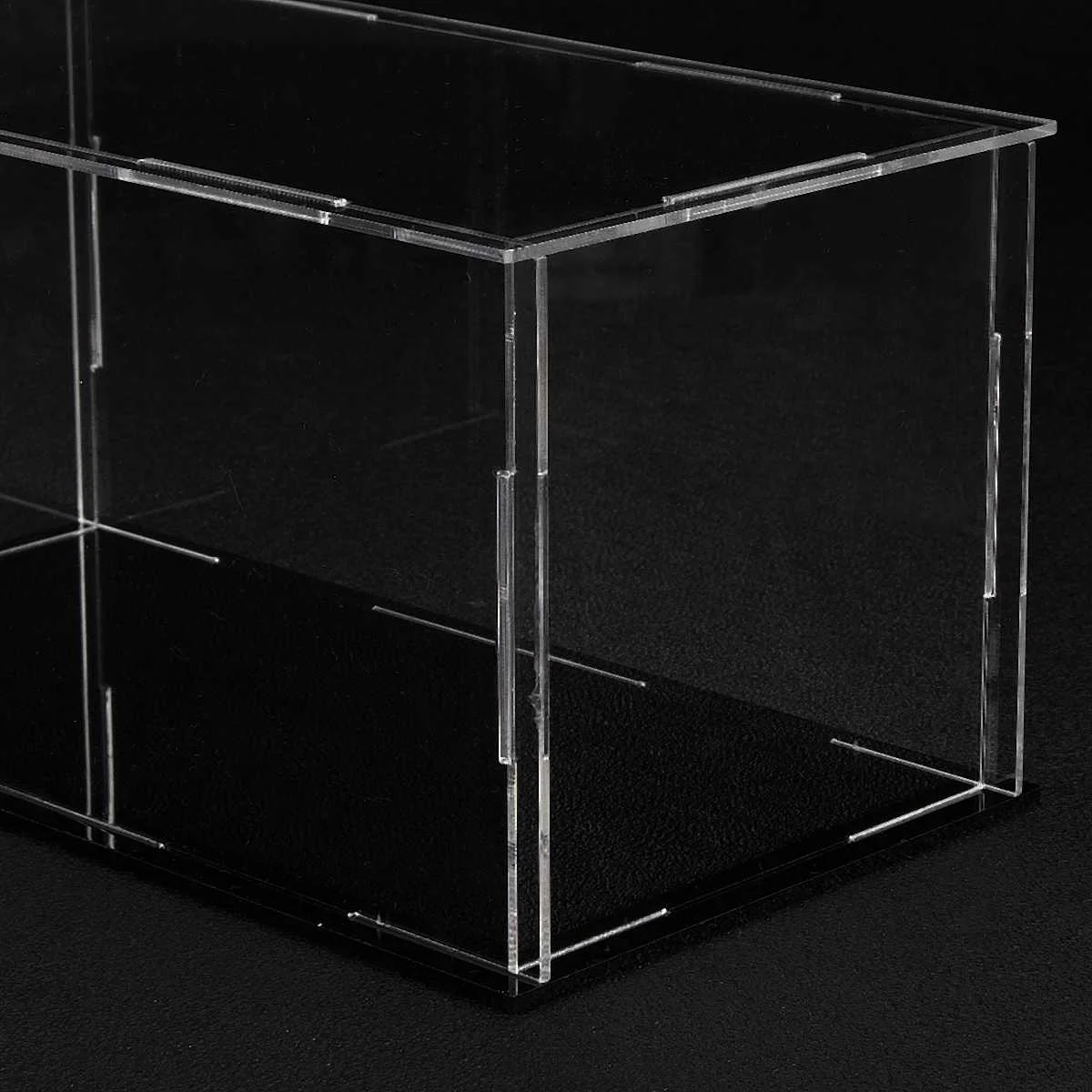 Transparent Acrylic Assembly Display Dustproof Case Tray Storage Show Box 20X10X10CM