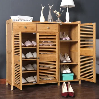 

Shoes Cabinets Shoe Rack rangement chaussure Home Furniture Multi functional solid wood hogar shoe organizer sapateira zapatero