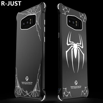 

R-JUST For Samsung Galaxy Note 8 Case Cover Luxury Hard Metal Aluminum Shockproof Armor Phone Case for Samsung Note 8 Back Cover