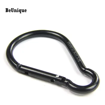 

Factory Stock Wholesale outdoor camping 10# Gourd shape carabiner Creative backpack Hanging buckle Aluminum Snap hook Key chain