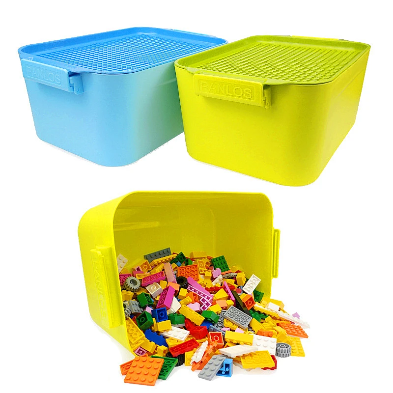 

Legoing Storage Box 700PCS Grain Accept Box Spelling Insert Assembling Size Plastic Building Blocks Bucket Toy gift