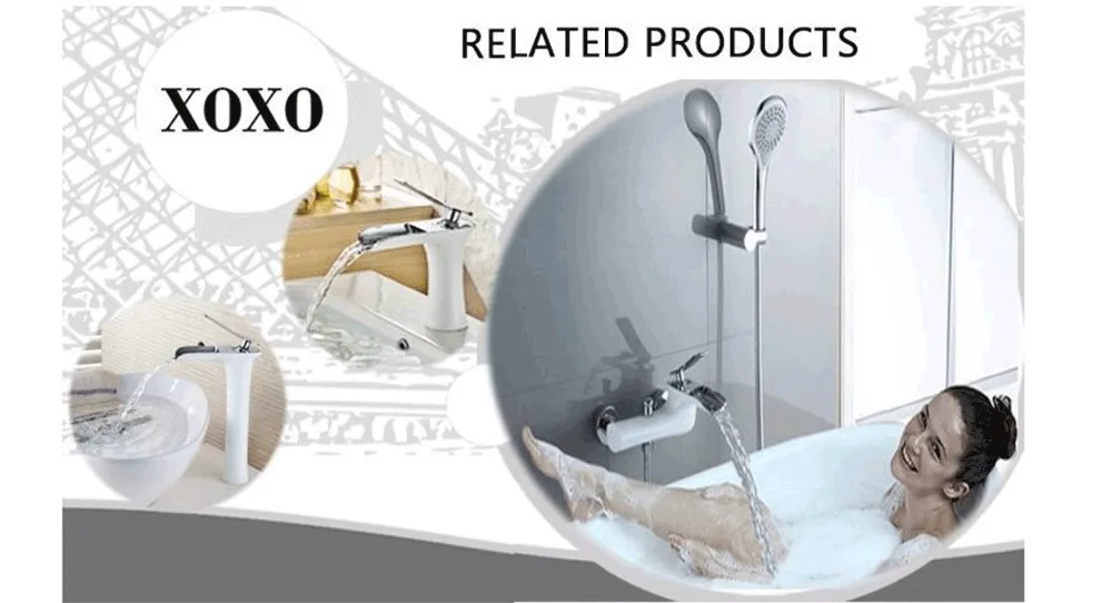 XOXO смесители для раковины, современный белый кран для ванной комнаты, водопады, Смесители на одно отверстие, кран для холодной и горячей воды, кран для раковины, смесители