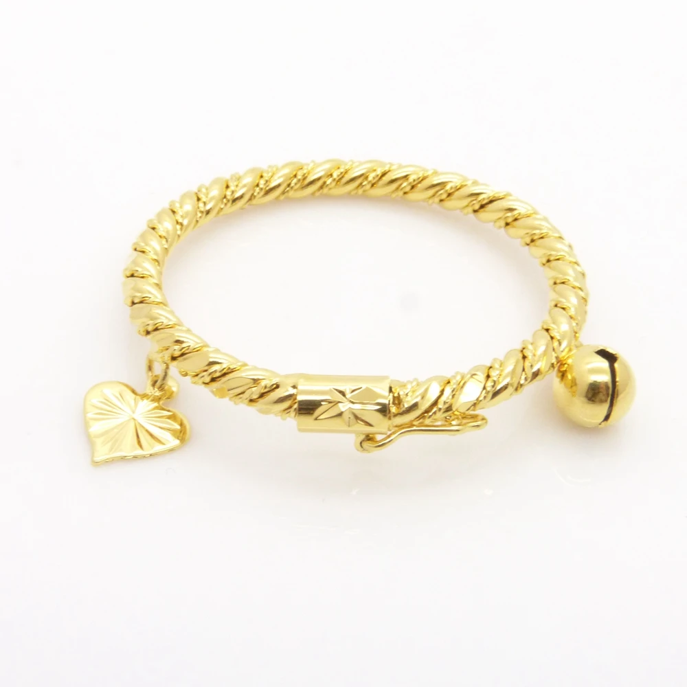Infant Bracelet Yellow Gold Filled Baby Bangle Dia 35mmin