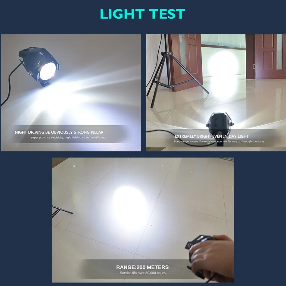 U5 motorcycle CREE led headlight (6)