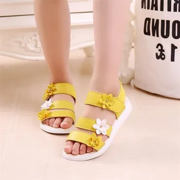 

MHYONS Girls Sandals Summer Shoes Flowers Roman Gladiator Shoes Tassel Toddler Little Kids Big Kids Princess Sandals Child Shoe