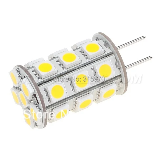 

Free Shipment !!! Led G6.35 27LED 5050 SMD DC12V 4W WarmWhite Use For Yachts Boats Ships Automobiles Carts 20pcs/lot
