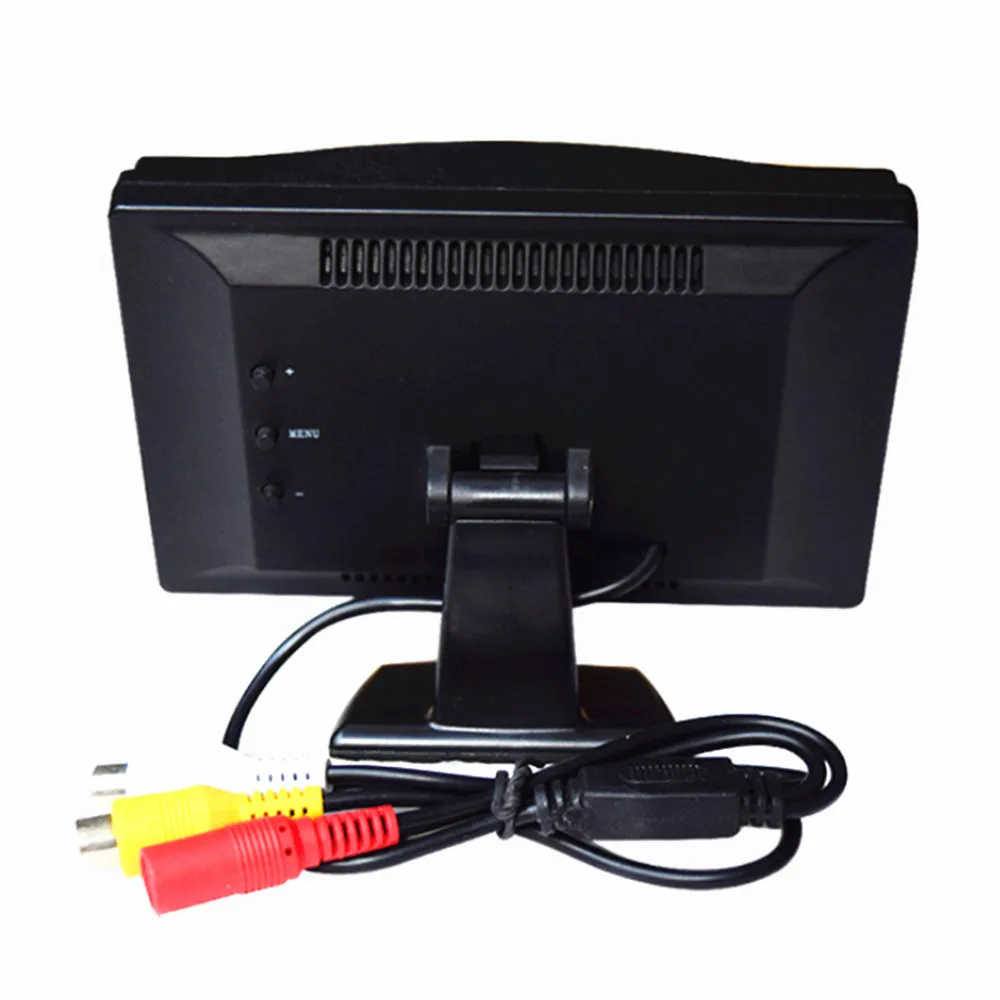 " TFT lcd HD800* 480 автомобильный монитор заднего вида с 2 видеовходами, Проводная или беспроводная камера заднего вида(опционально