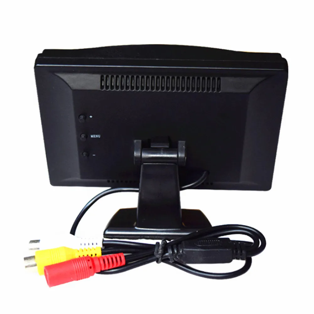 Монитор автомобильный TFT LCD HD800 * 480 5 дюймов с 2 видеовходами проводной или