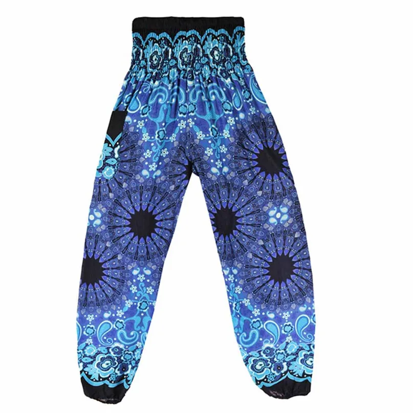 Men and Women Mandala Print Loose High Waist Lantern Yoga Pants Outdoor casual Loose Trousers Elastic Waist Cotton #3J05 (1)