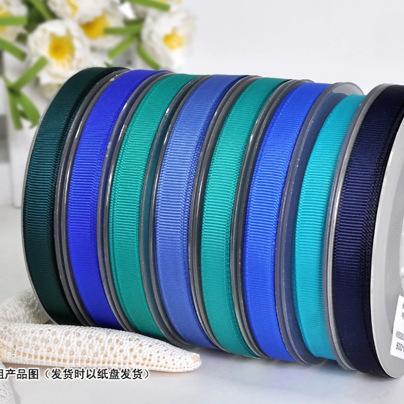 

DIY Craft Supplies solid color grosgrain ribbon 100 yards. (Dark blue)
