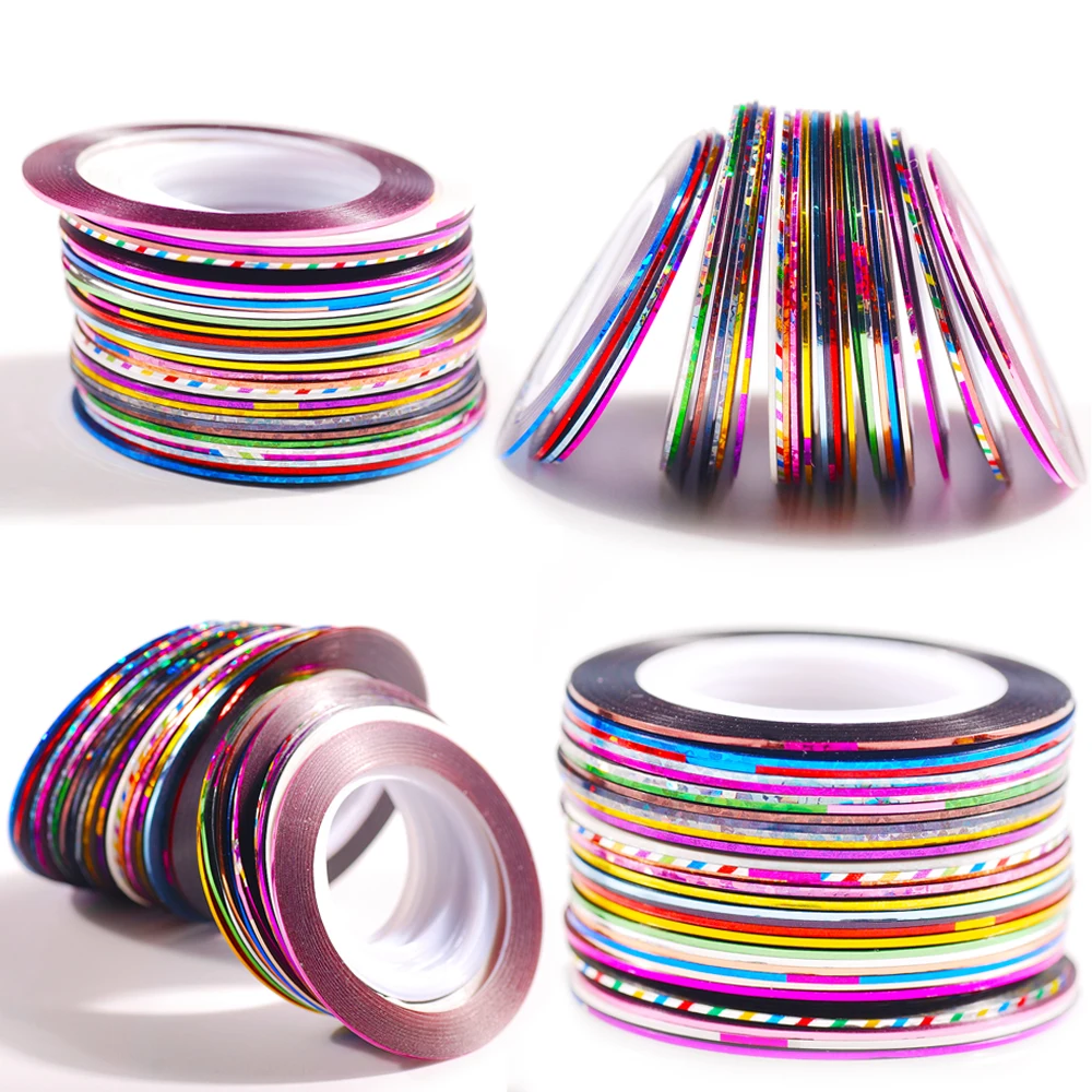 

10pcs 1mm Fashion Design Colorful Rolls Striping Tape Line Nail Art Tips Decoration Sticker