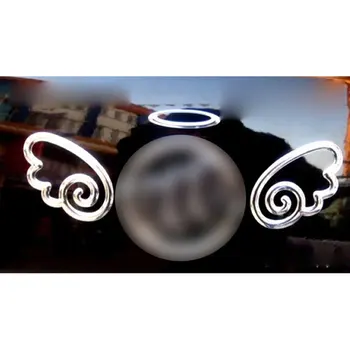 

Aliauto 3D Car Stickers Angel Wings Tail Sticker Funny Car Decoration for Volkswagen Polo Golf Nissan Benz Toyota mazda Lada