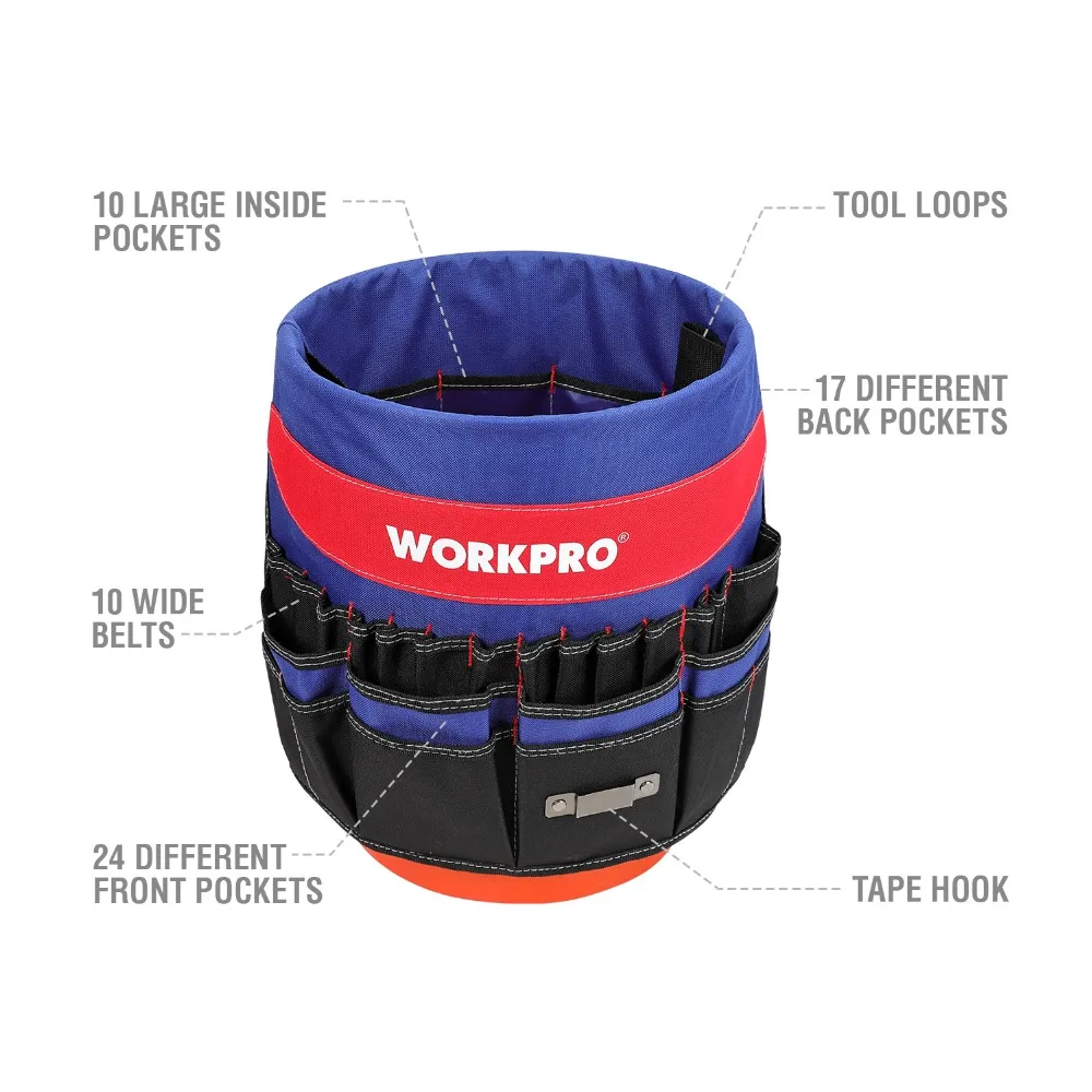 mobile tool chest WORKPRO 5 Gallon Bucket Tool Organizer Bucket Boss Tool Bag (Tools Excluded) tool chest for sale