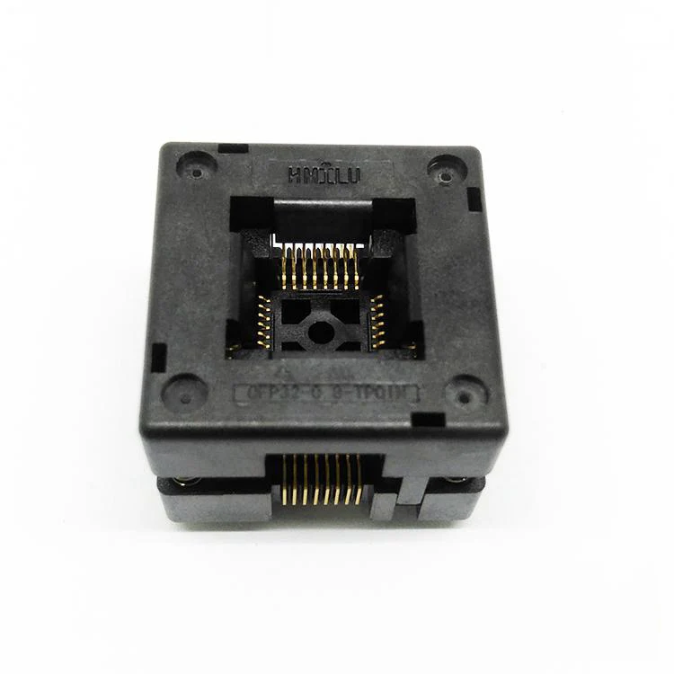 10 шт./лот QFP32 LQFP32 TQFP32 IC51 0324 1498 сжечь в гнездо шаг 0 8 мм IC Размер корпуса 7x7 Открытый