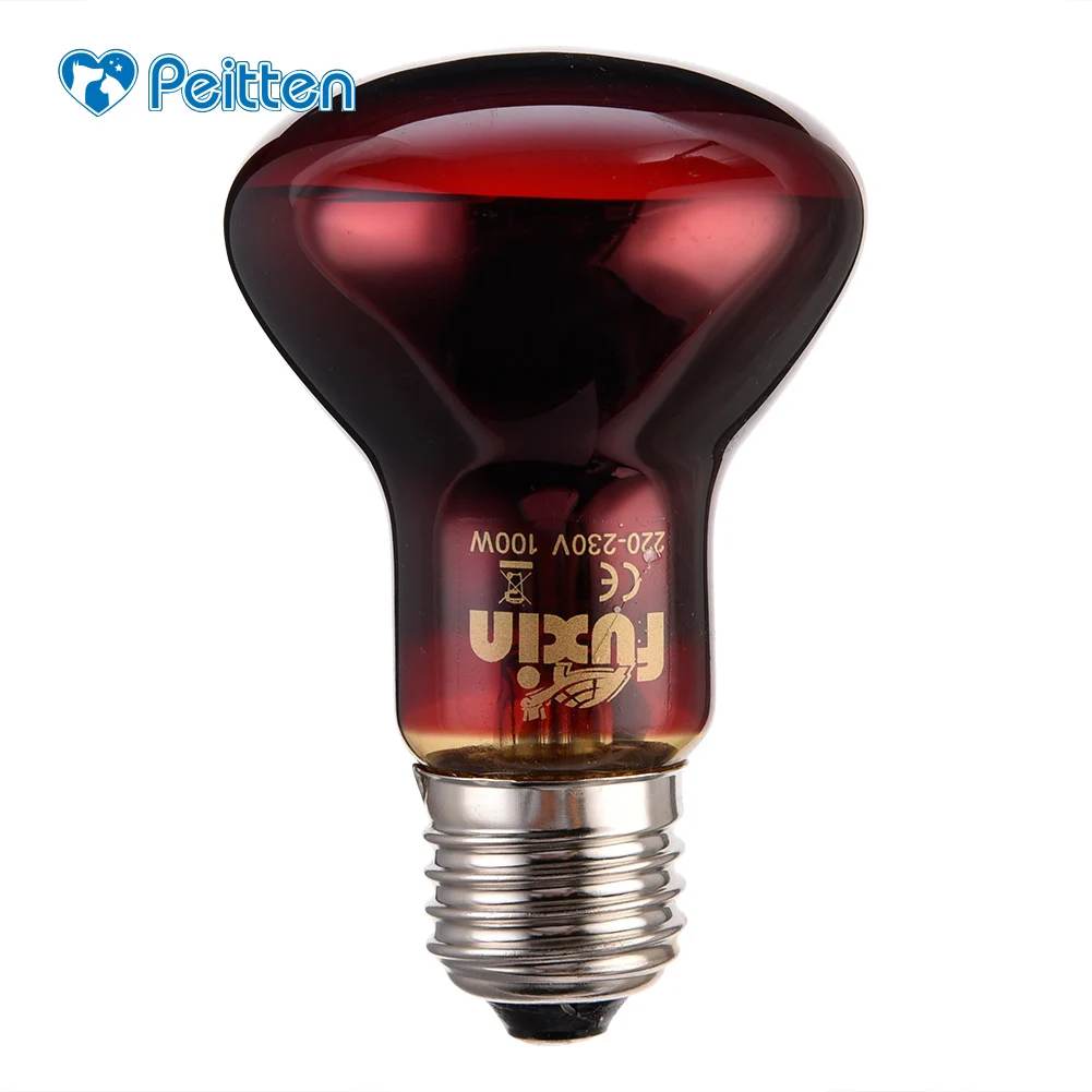

High Quality Amphibian Bird Snake Reptile E27 Red Light Night Heating Lamp Heating And Insulation For Lizards Turtles And Snakes