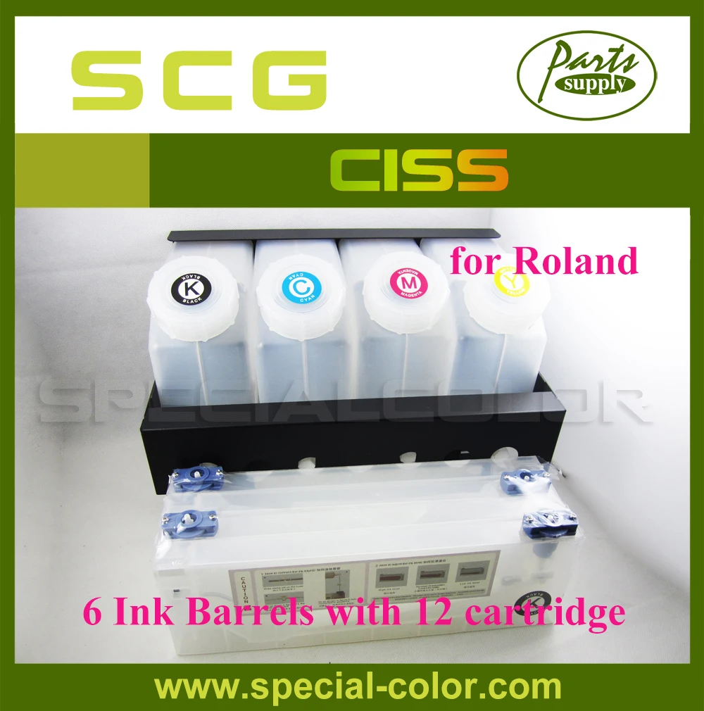 Roland Printer Spareparts Refill Ink Cartridge Bulk Ink Supply System Roland CISS (6*12)
