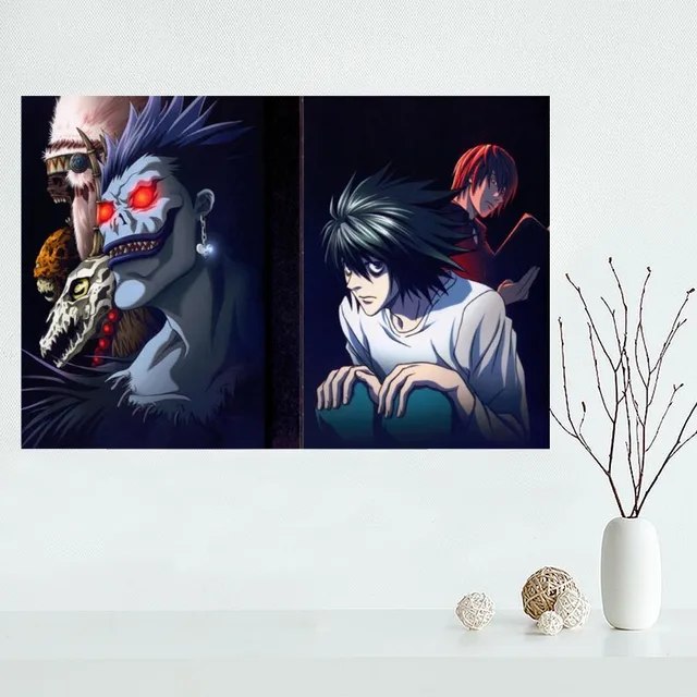 Nice Custom Death Note 02 Anime Canvas Poster Print Painting Art Wall Silk  Poster Cloth Print Fabric Poster - Painting & Calligraphy - AliExpress