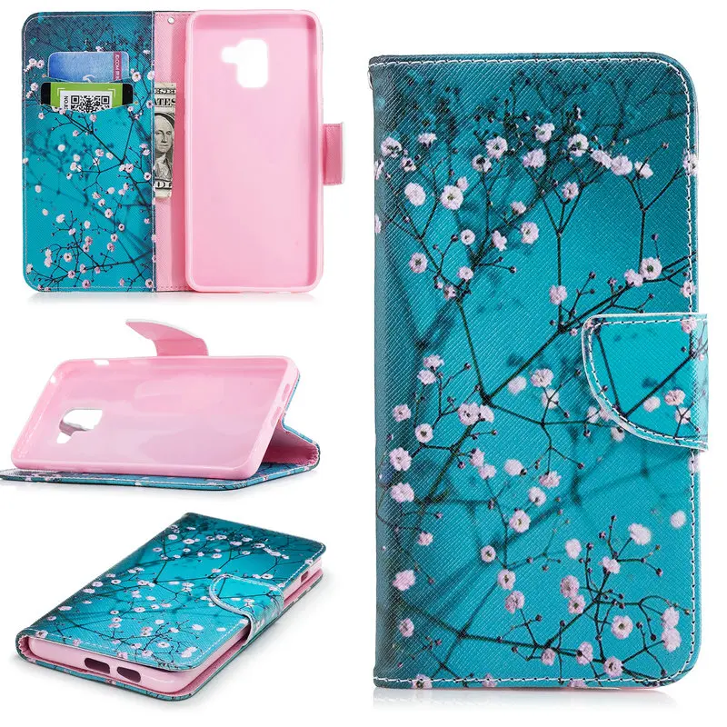 Full Protective Leather for Samsung Galaxy A8 2018 Case Cover Plus Flip + | Мобильные телефоны и аксессуары
