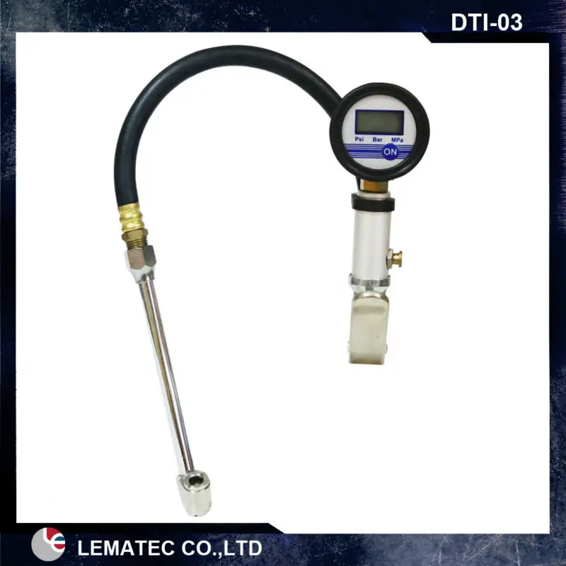

NEW AUTO AIR GAUGE TIRE INFLATOR FOR AIR COMPRESSOR DIGITAL PRESSURE GAUGE WITH CHUCK