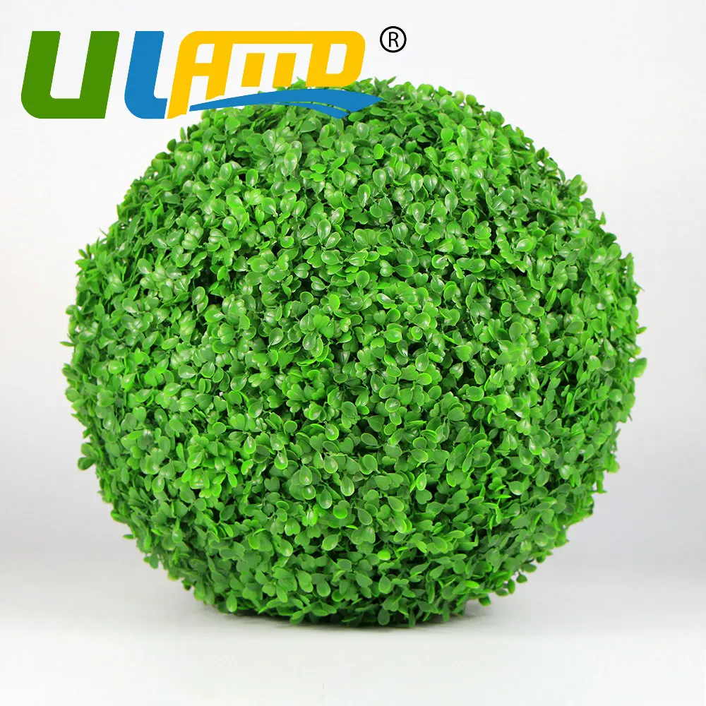 

ULAND GRASS Kissing BALL Artificial Plant Ball Decoration UV Proof Plastic Plant Indoor Outdoor Wedding Party Decoration 4 SIZE